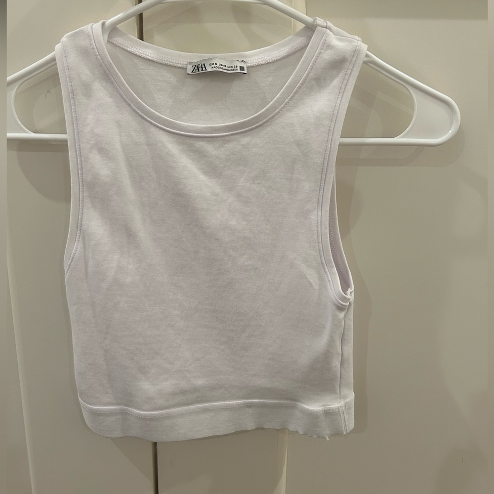 Zara White Tank